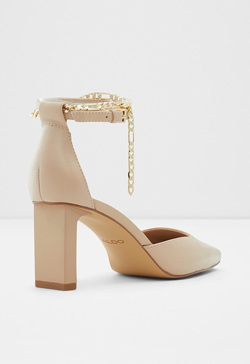 ALDO - Softie leather heel - light beige