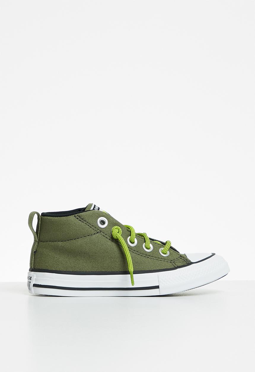 Converse - Chuck taylor all star street mid - field surplus/lime twist/black