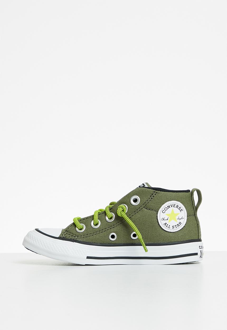 Converse - Chuck taylor all star street mid - field surplus/lime twist/black