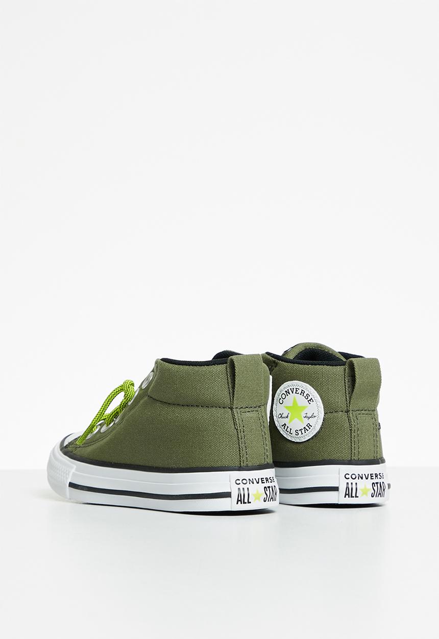Converse - Chuck taylor all star street mid - field surplus/lime twist/black