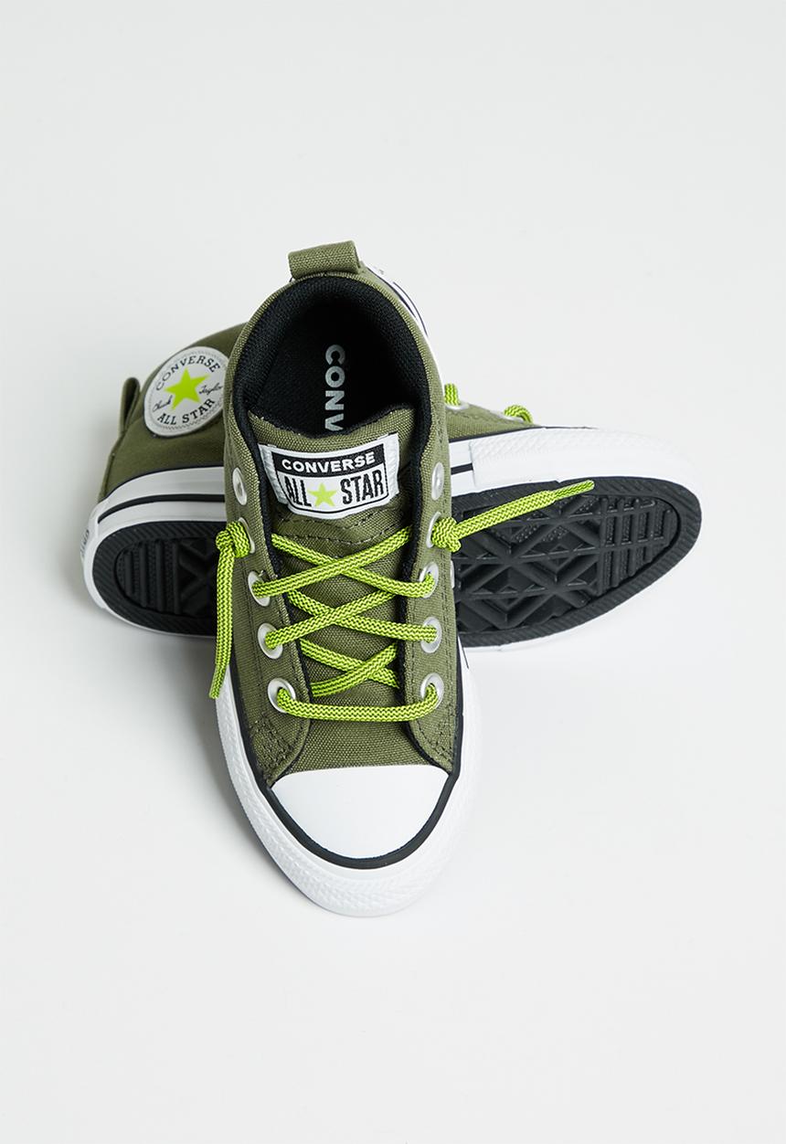 Converse - Chuck taylor all star street mid - field surplus/lime twist/black
