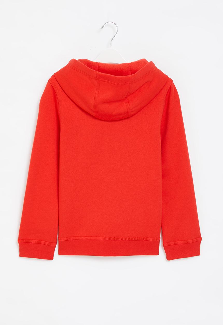 Nike - B nsw hoodie fz club - university red/white
