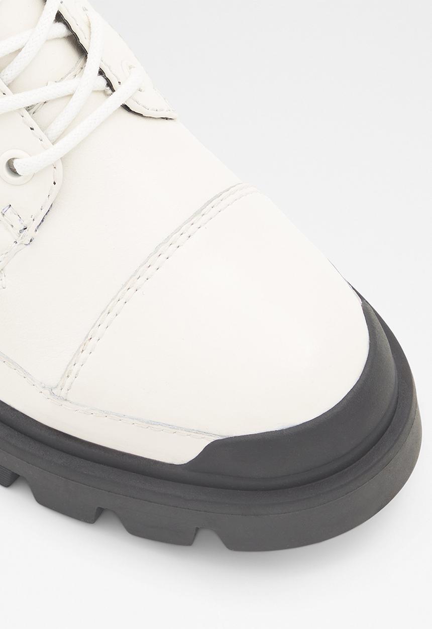 ALDO - Quilt leather boot - white