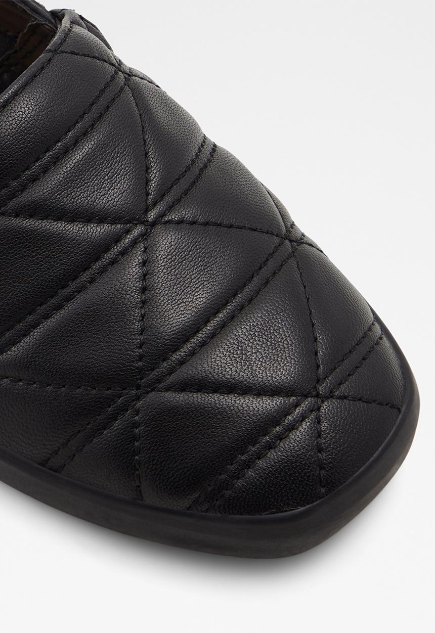 ALDO - Quilten leather slip-on - black