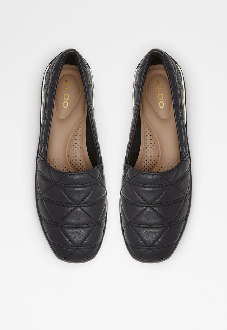 ALDO - Quilten leather slip-on - black