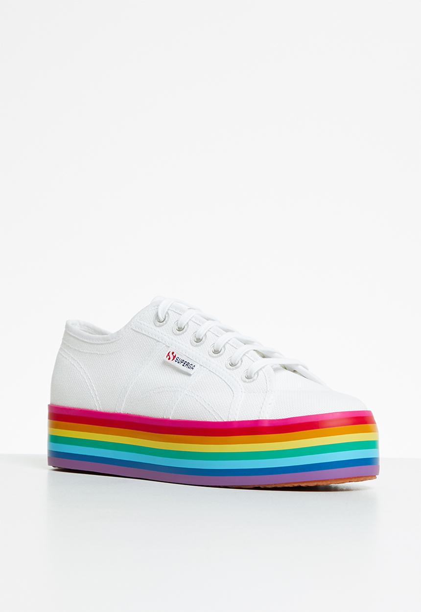 SUPERGA - 2790 printed platform - white fuscia