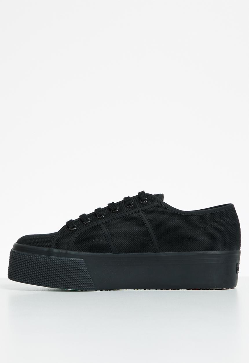 SUPERGA - 2790 shaded lettering - black rainbow