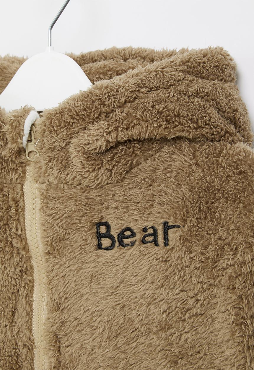 Pop Candy - Boys hooded jacket with ears - brown