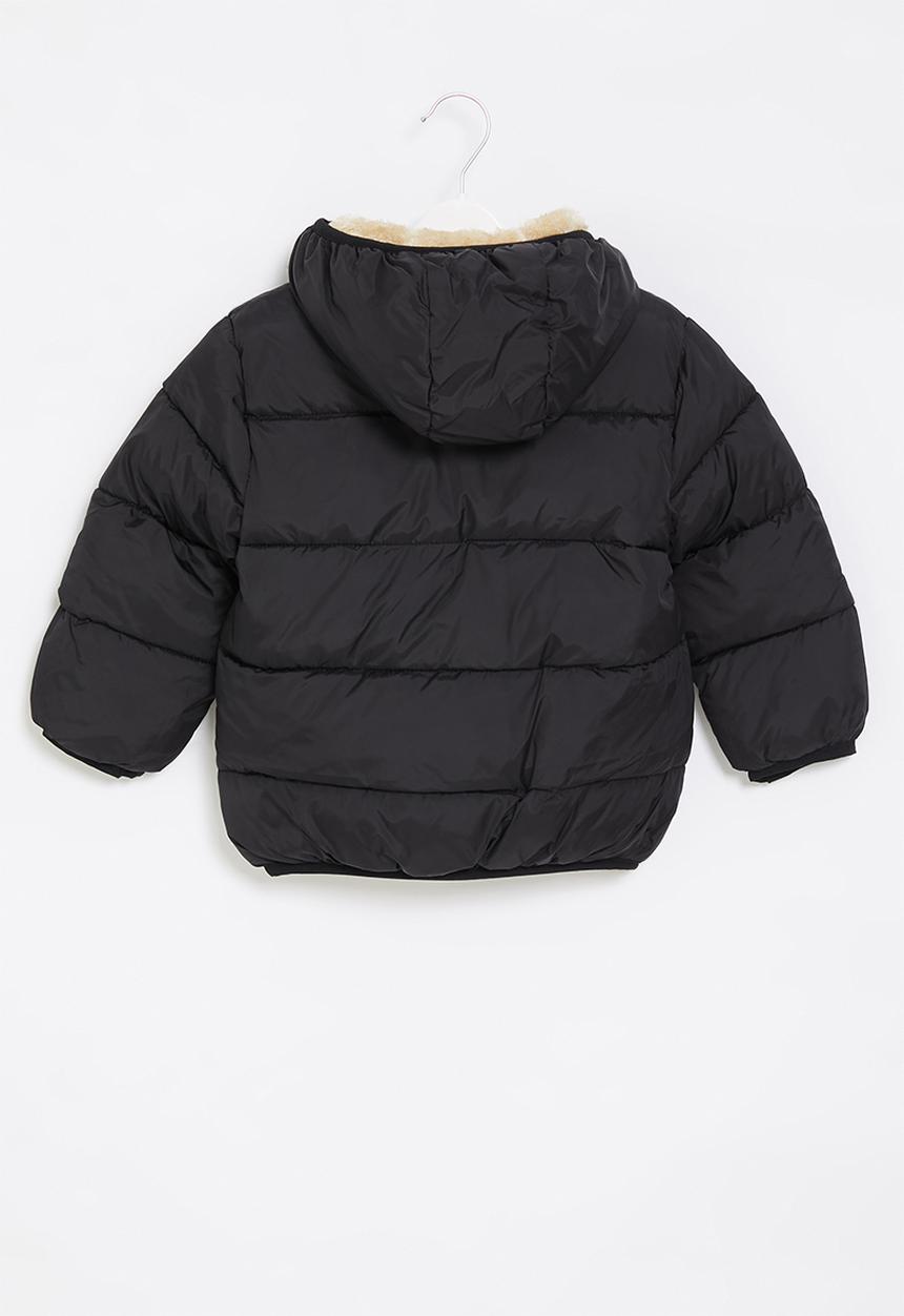 Pop Candy - Boys hooded puffer jacket - black