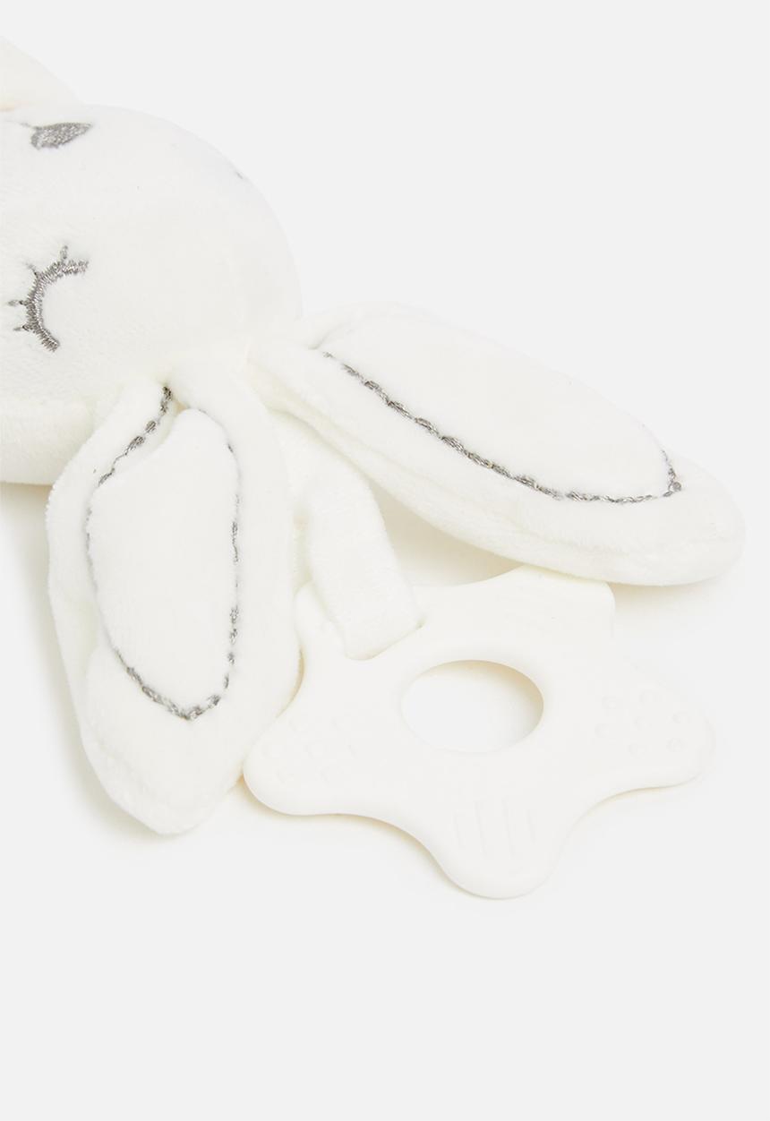 Pop Candy - Baby bunny soft toy - cream & pink