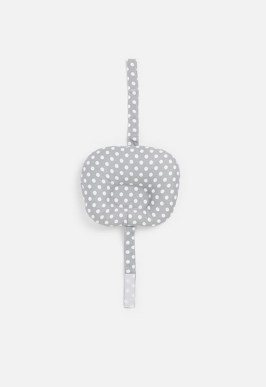 Pop Candy - Polka dot pillow - grey