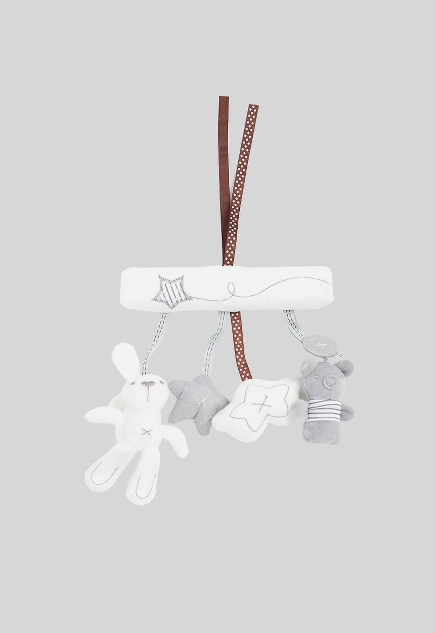 Pop Candy - Pram toy - white & grey