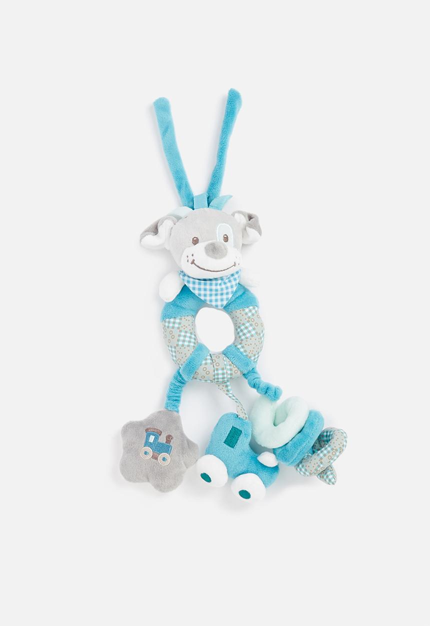 Pop Candy - Pram toy - blue & grey 