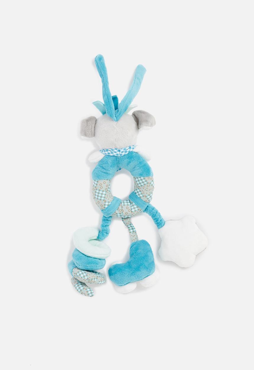 Pop Candy - Pram toy - blue & grey 