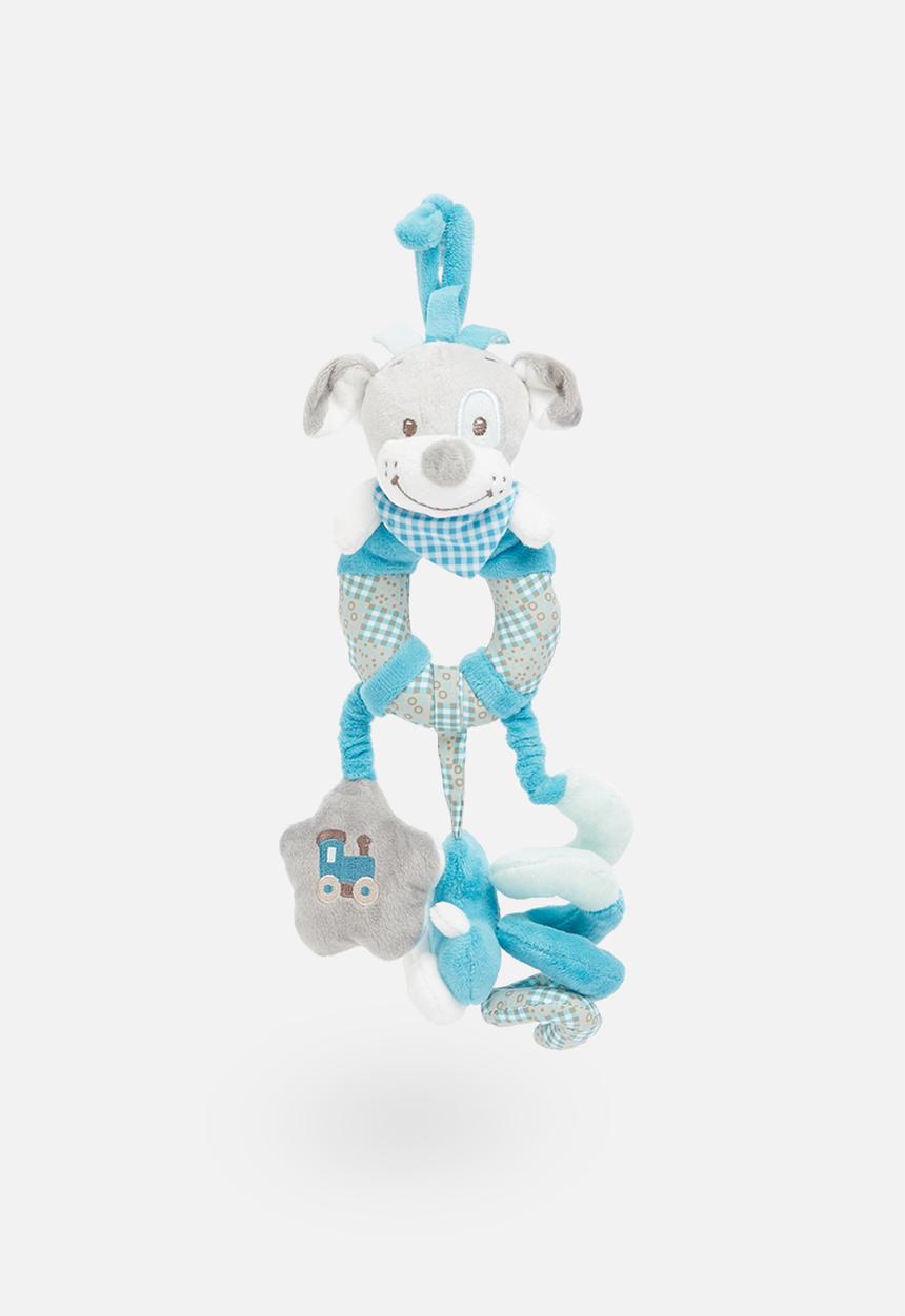 Pop Candy - Pram toy - blue & grey 