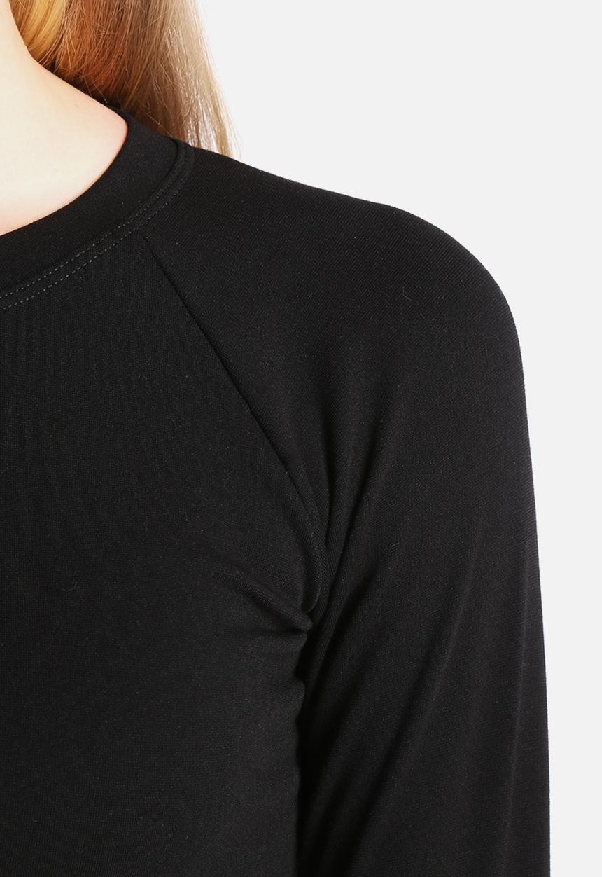 American Apparel - Solid Long Sleeve Crop Raglan Top