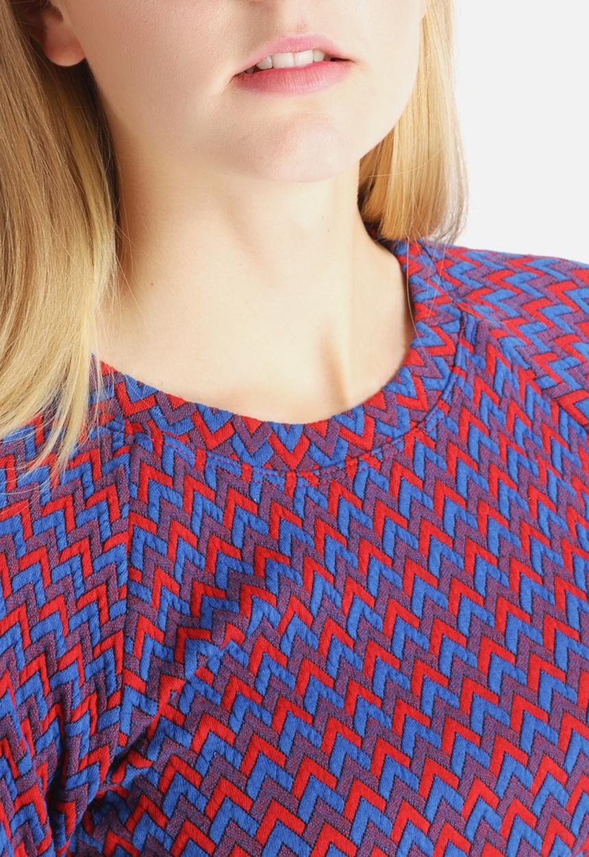 American Apparel - Long Sleeve Crop Jacquard Crop Top