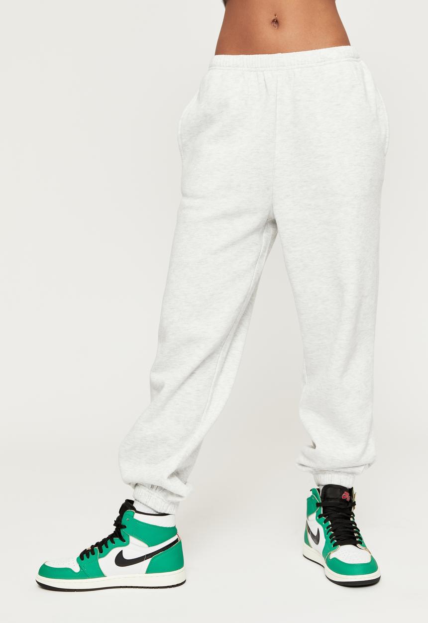 Supré  - 90s jogger track pant - light grey marle