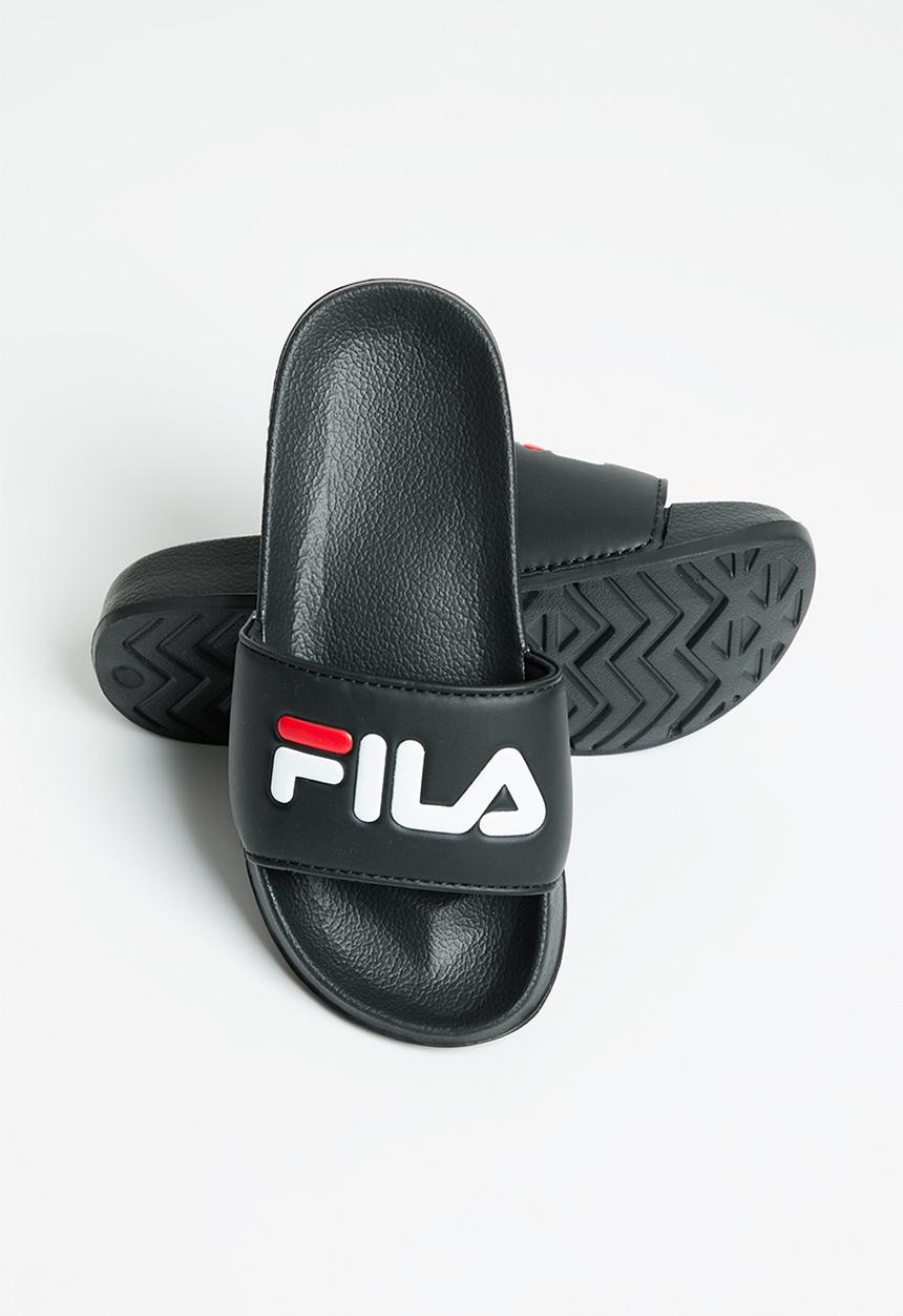 FILA - Hillside slide - black/chinese red/white