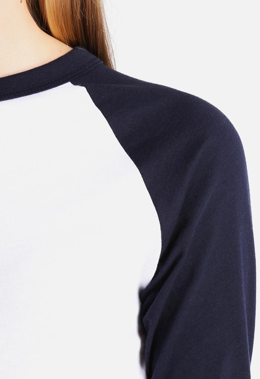 American Apparel - Poly-Cotton Cropped 3/4 Sleeve Raglan