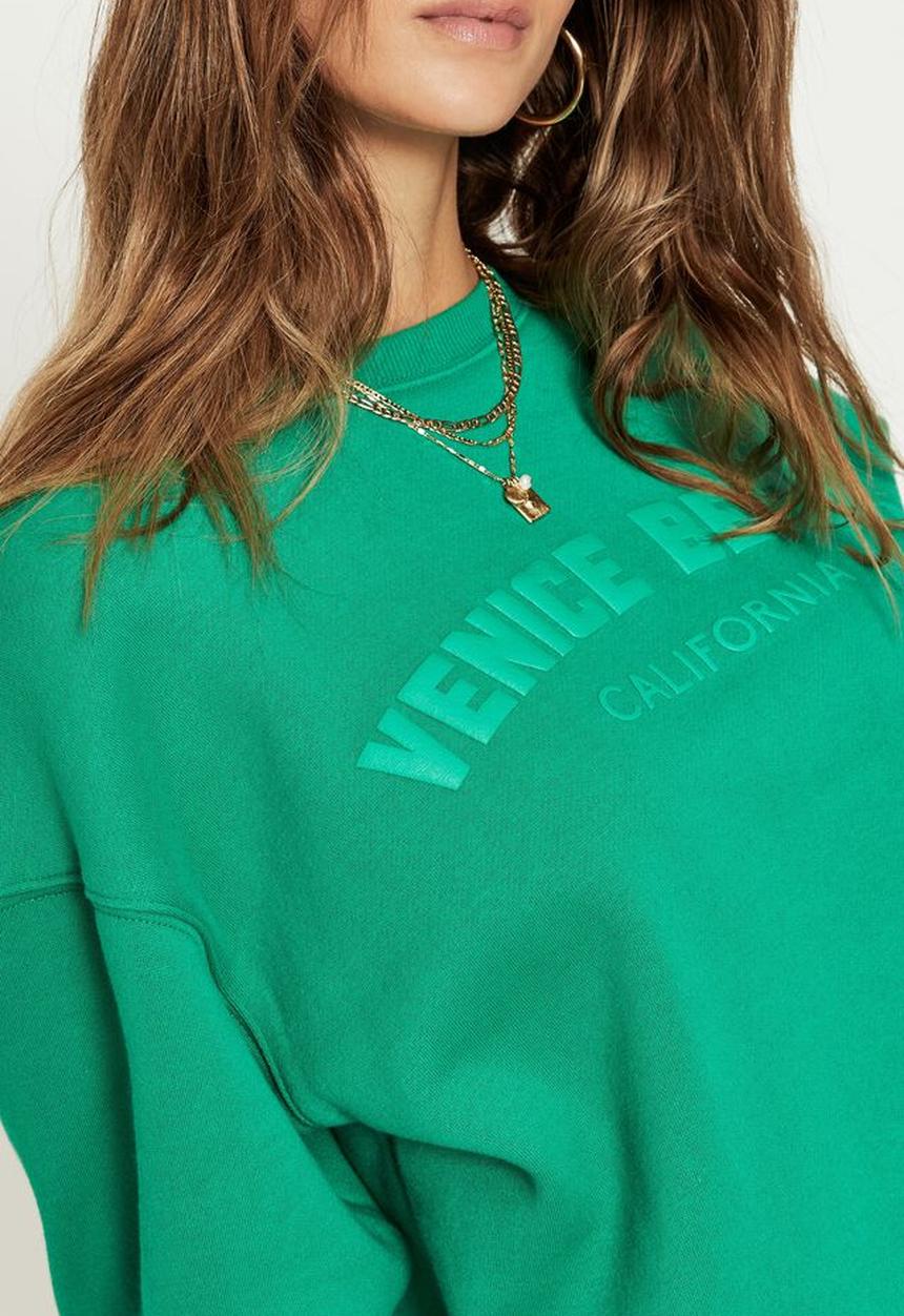 Supré  - Tonya oversized crew jumper - tropic green/venice beach