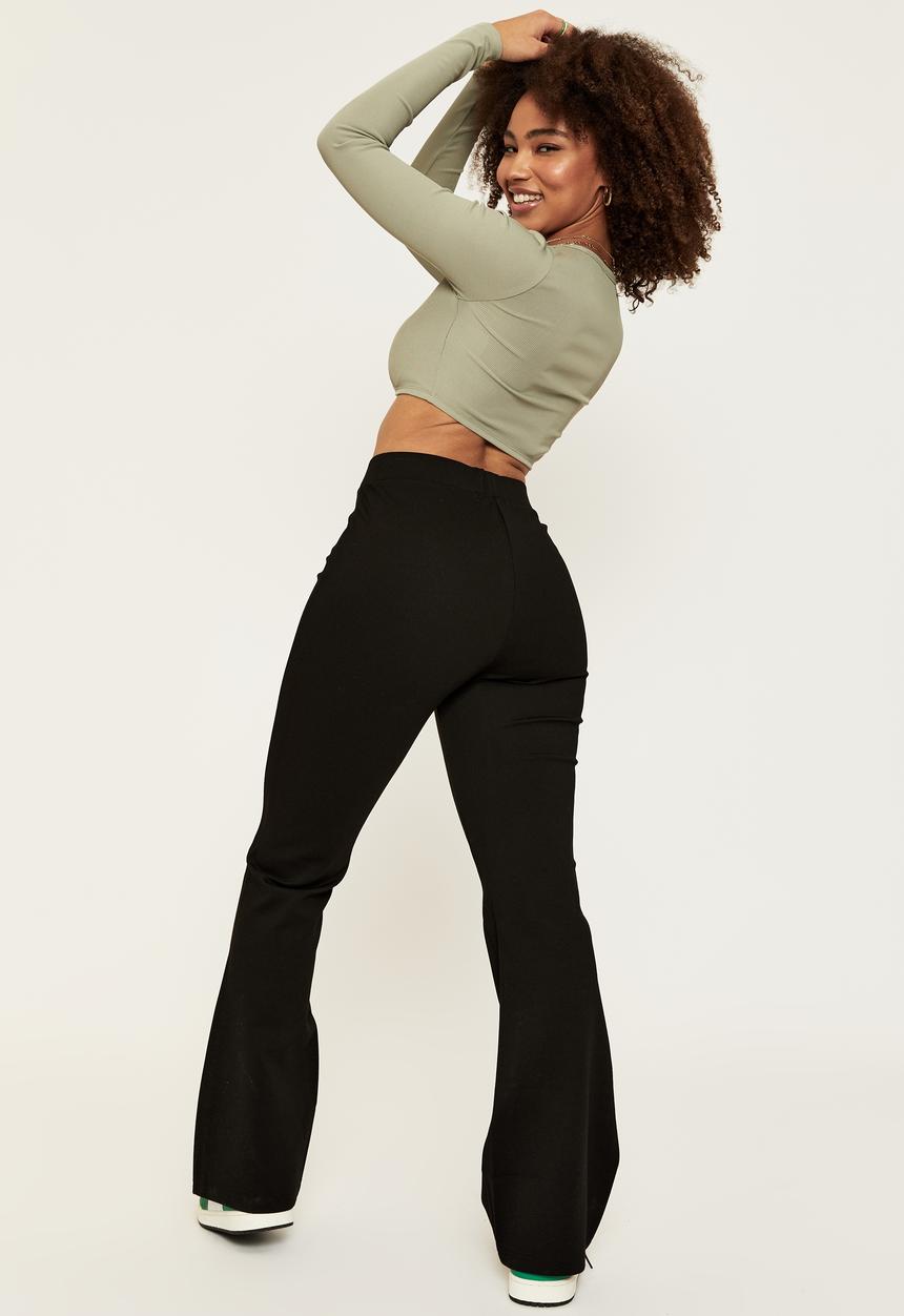 Supré  - Flare pant - black