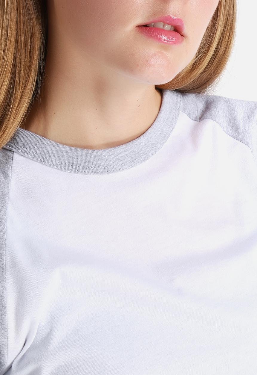 American Apparel - Poly-Cotton Cropped 3/4 Sleeve Raglan