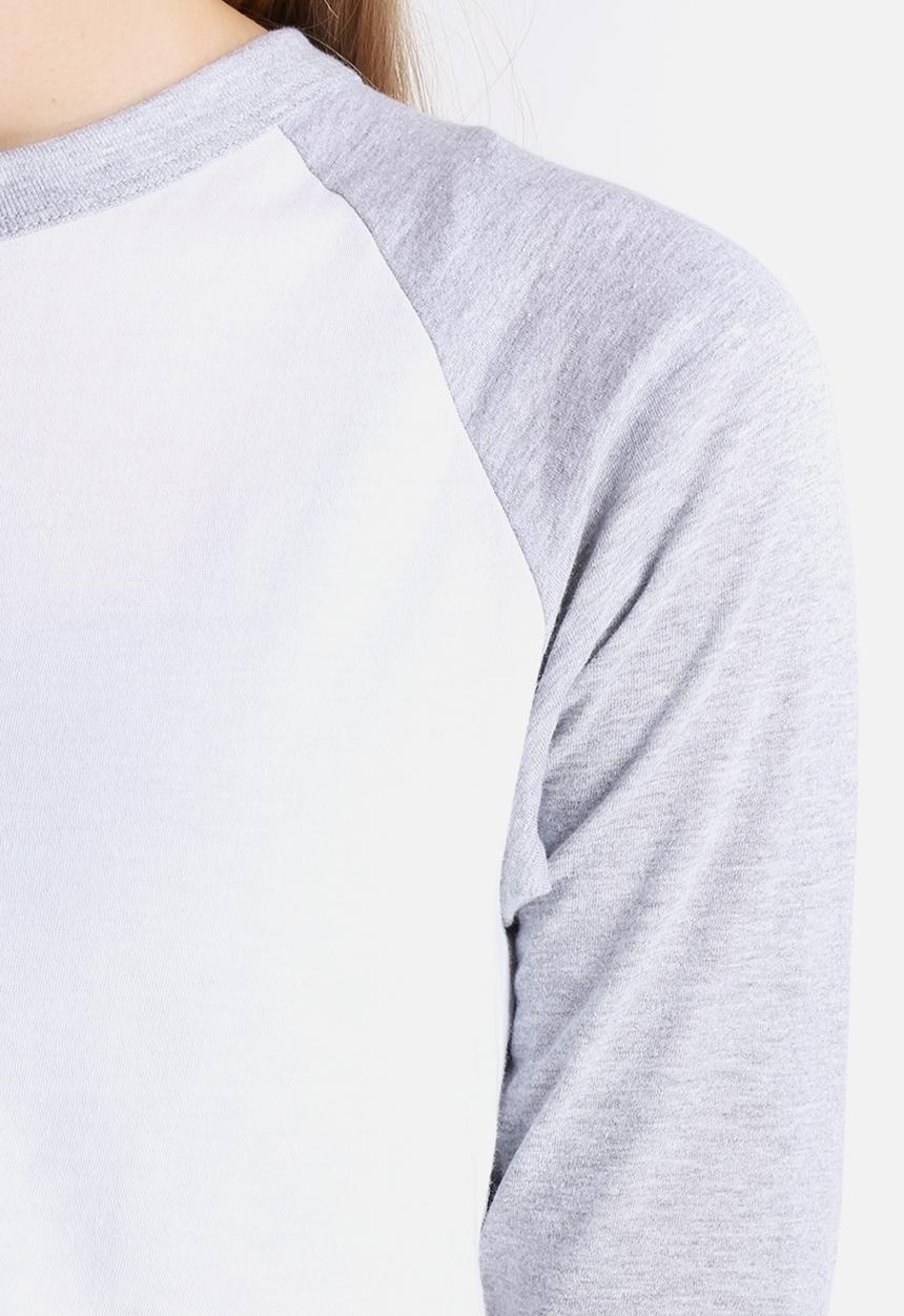 American Apparel - Poly-Cotton Cropped 3/4 Sleeve Raglan