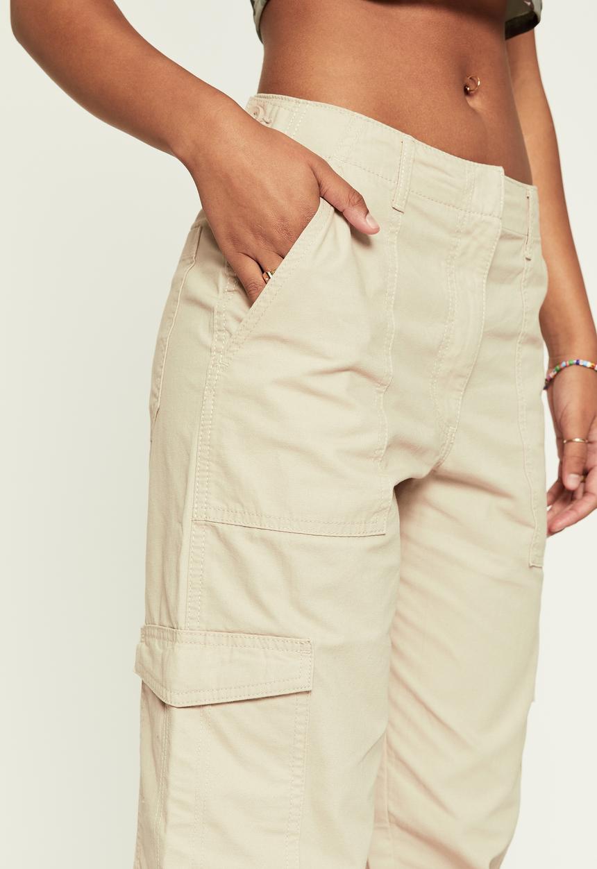 Supré  - Mikayla cargo pant - stone