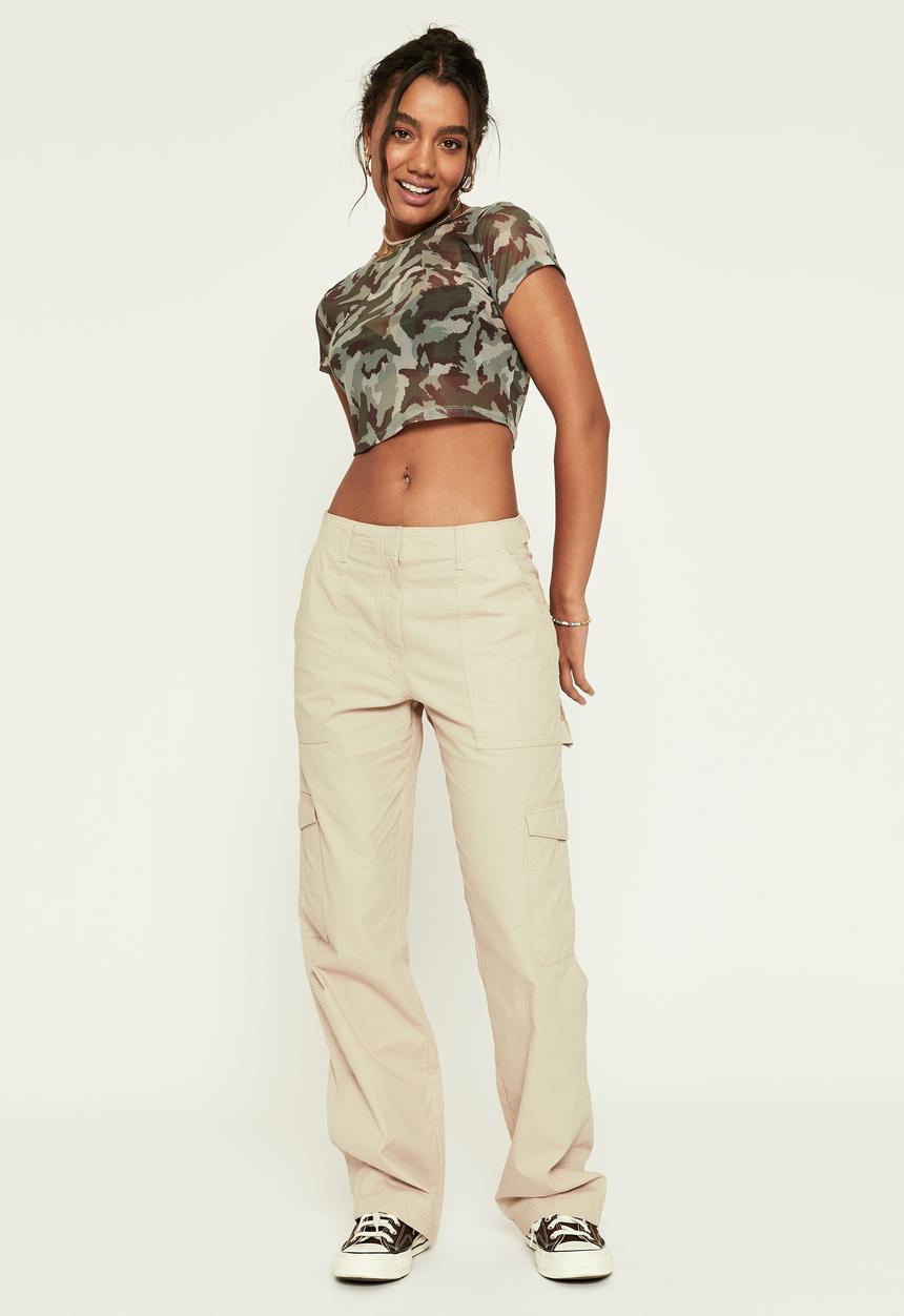 Supré  - Mikayla cargo pant - stone