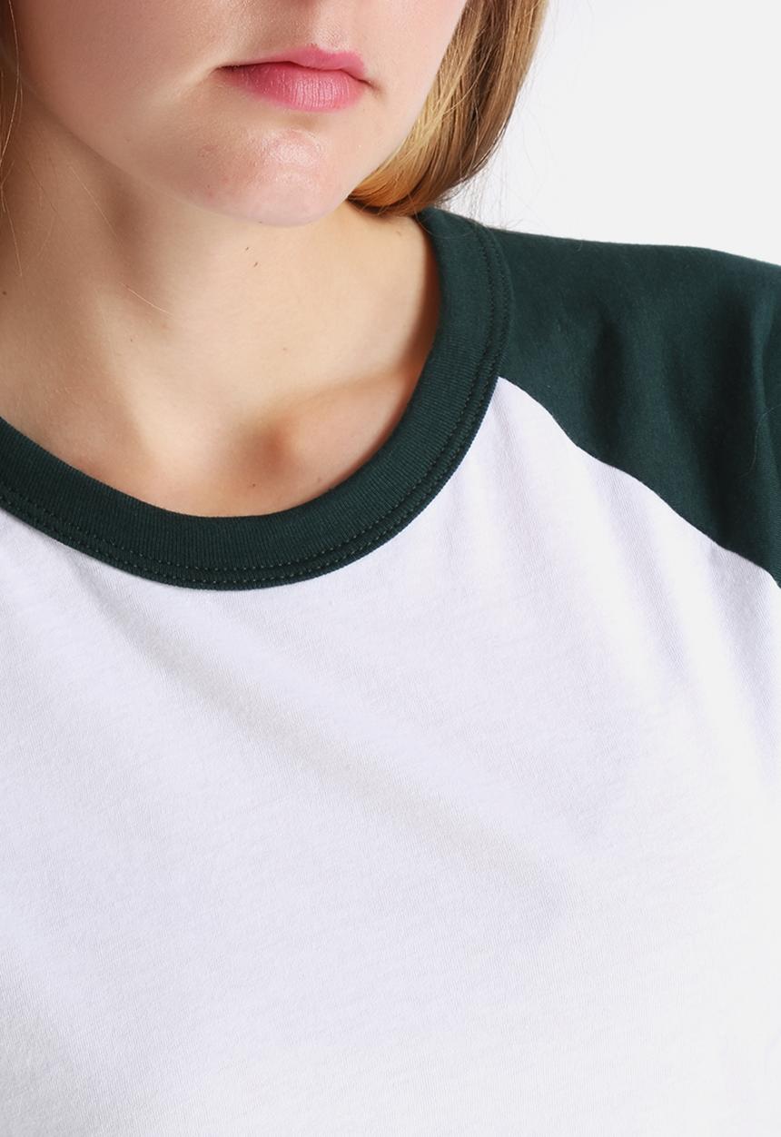 American Apparel - Poly-Cotton Cropped 3/4 Sleeve Raglan