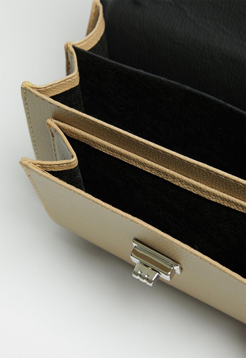 Trendyol - Faux croc detail crossbody bag - mink