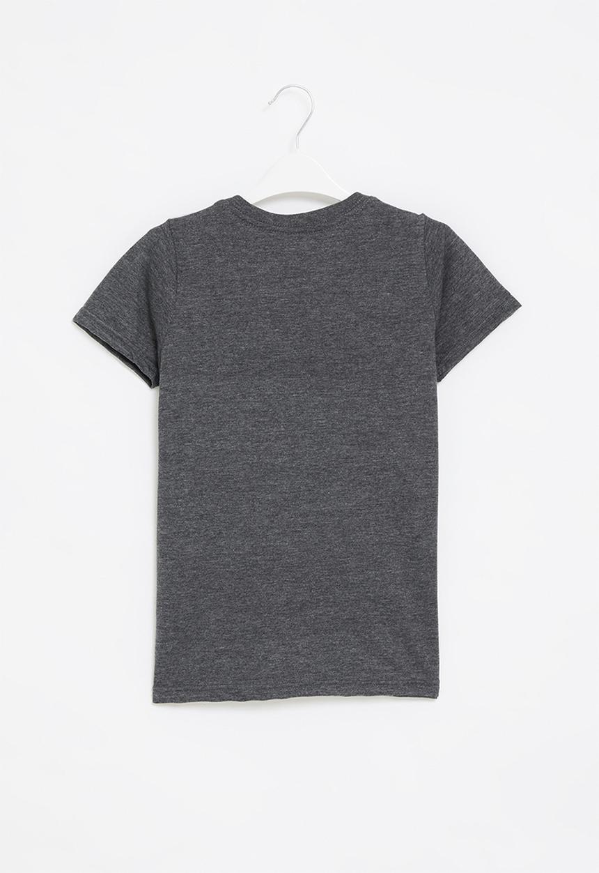 Rebel Republic - Boys graphic tee - charcoal