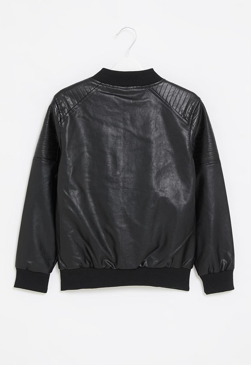 Rebel Republic - Boys faux leather jacket - black