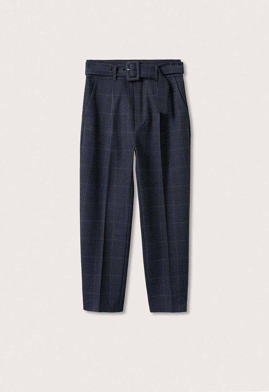 MANGO - Trousers lita - navy