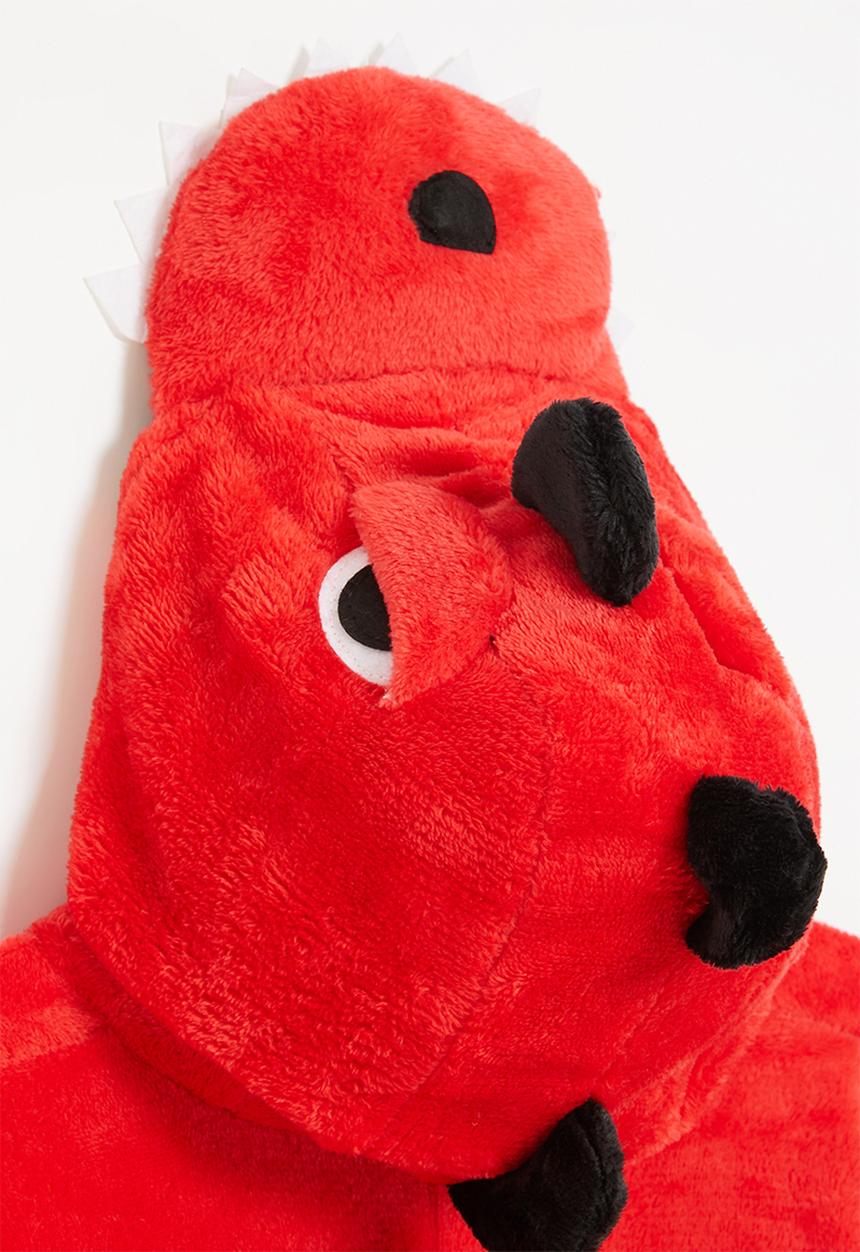 Pop Candy - Dino onesie - red & black 