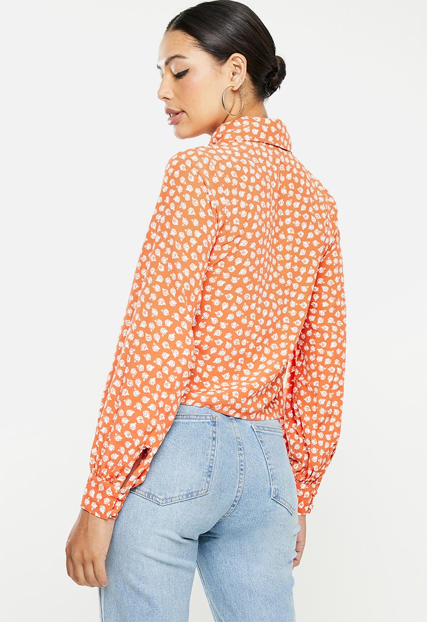 Glamorous - Ditsy print blouse - rust