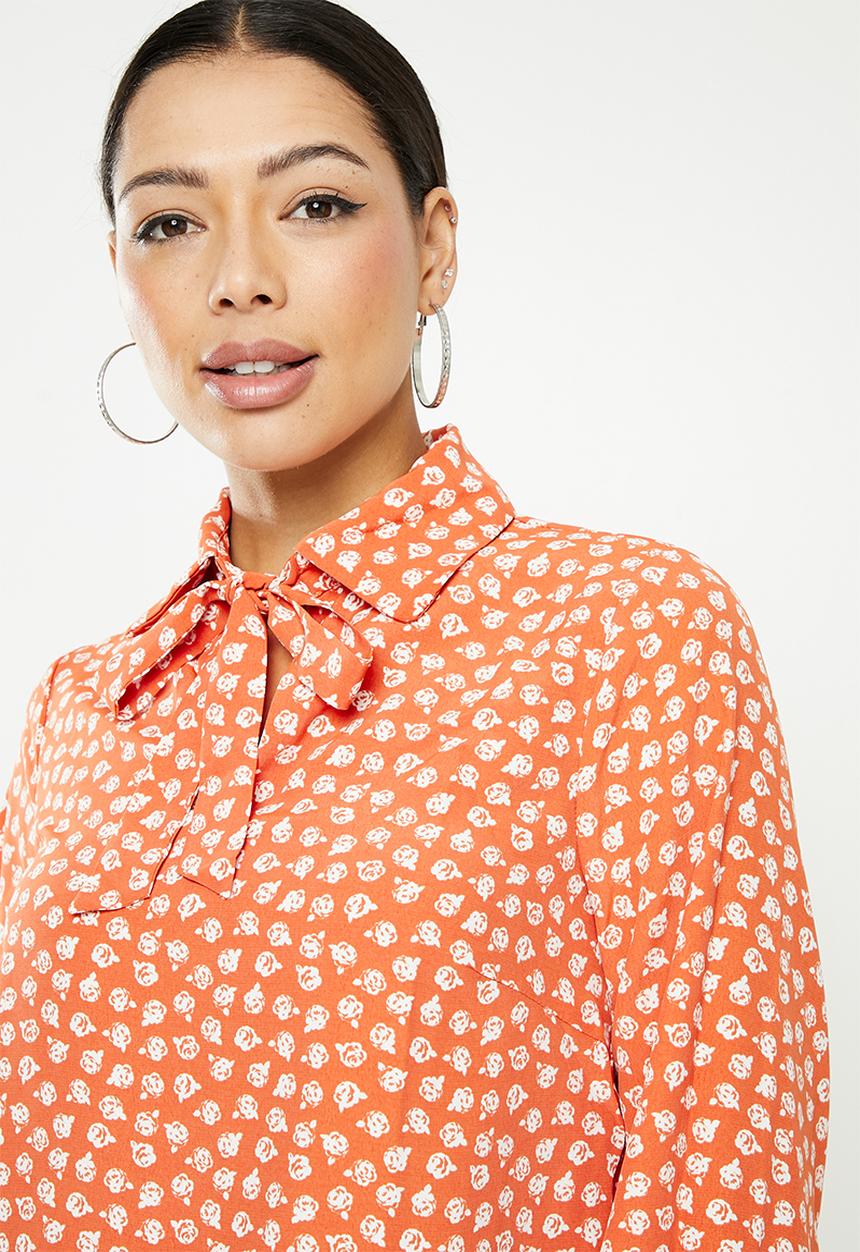 Glamorous - Ditsy print blouse - rust