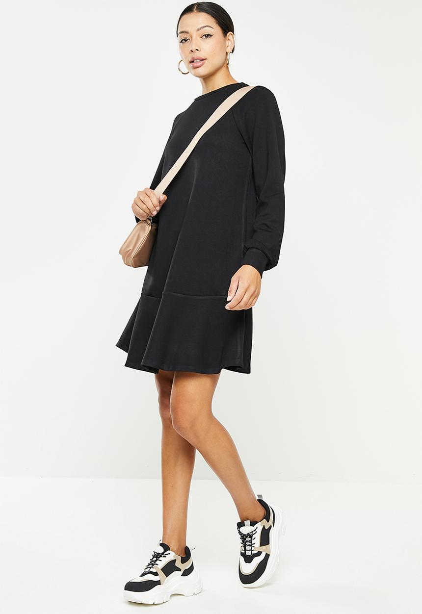 Glamorous - Knitted mercury dress - black