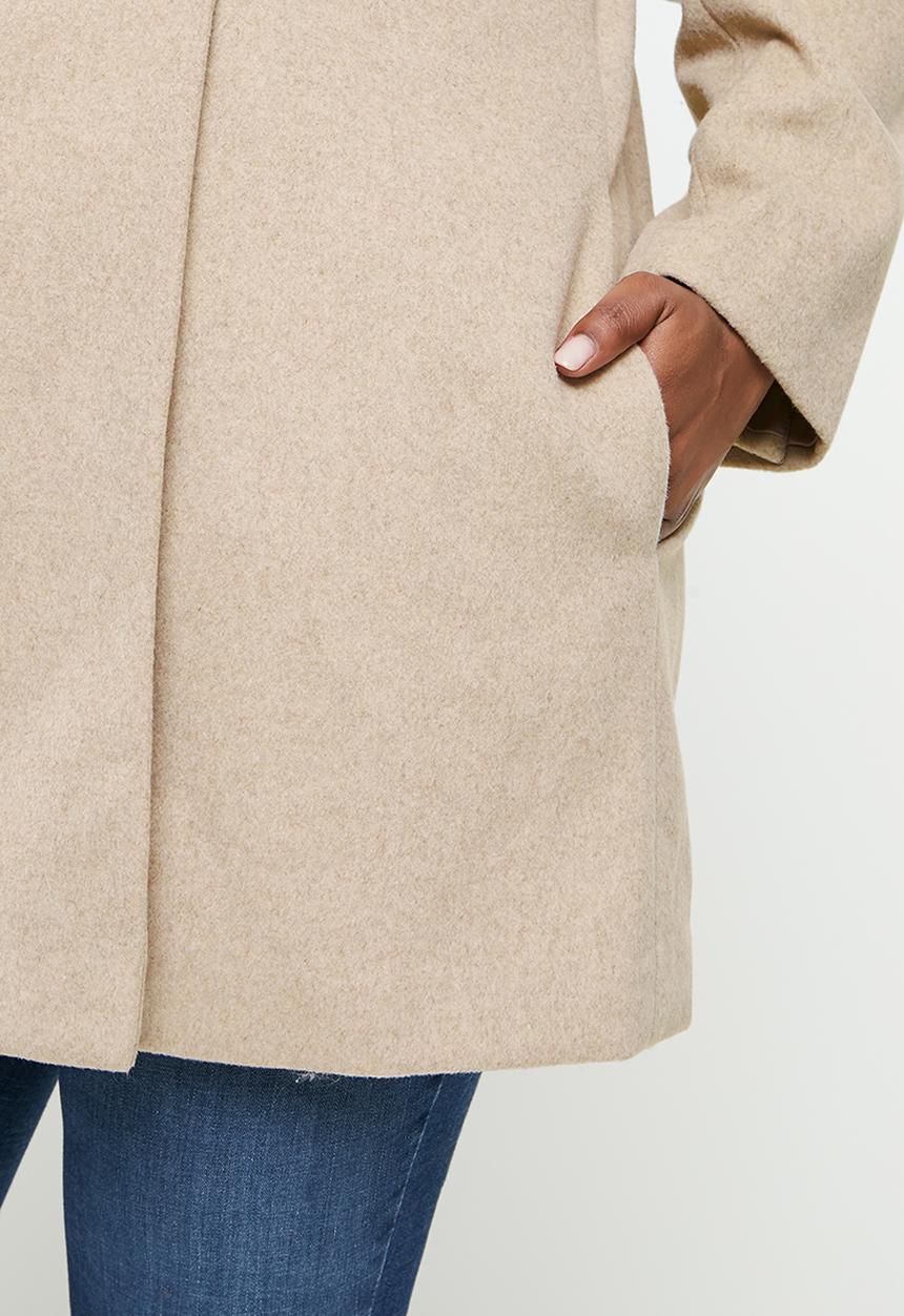 MANGO - Plus coat gala - light pastel grey