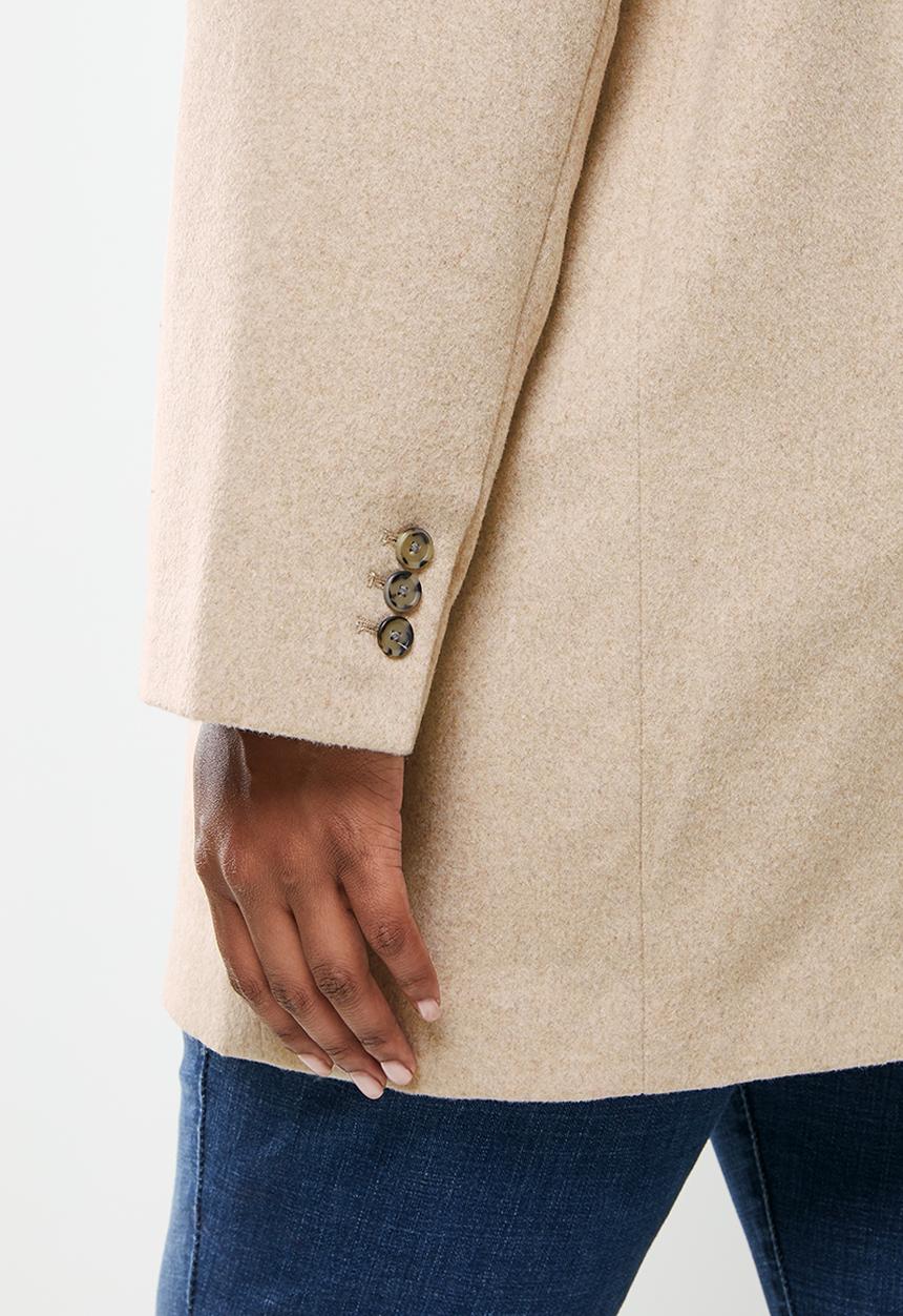 MANGO - Plus coat gala - light pastel grey