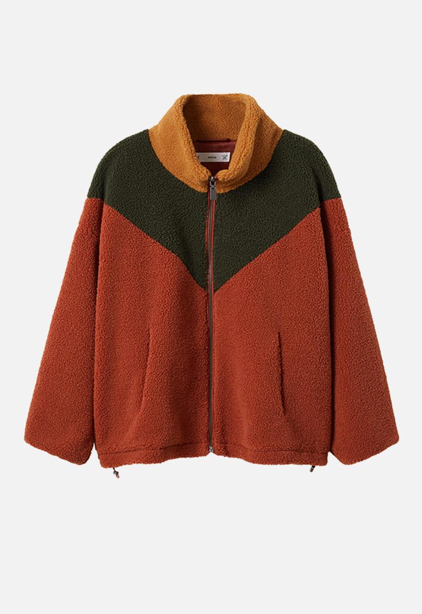 MANGO - Plus jacket gestalt - brown