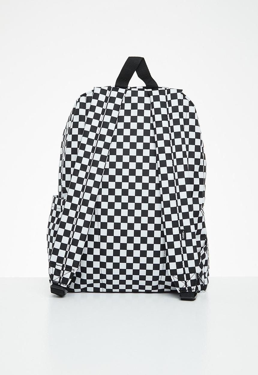 Vans - Old skool check backpack - black & white