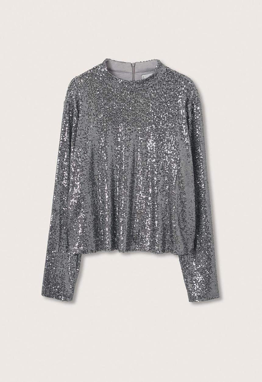 MANGO - Plus T-shirt lenjuel1 - silver