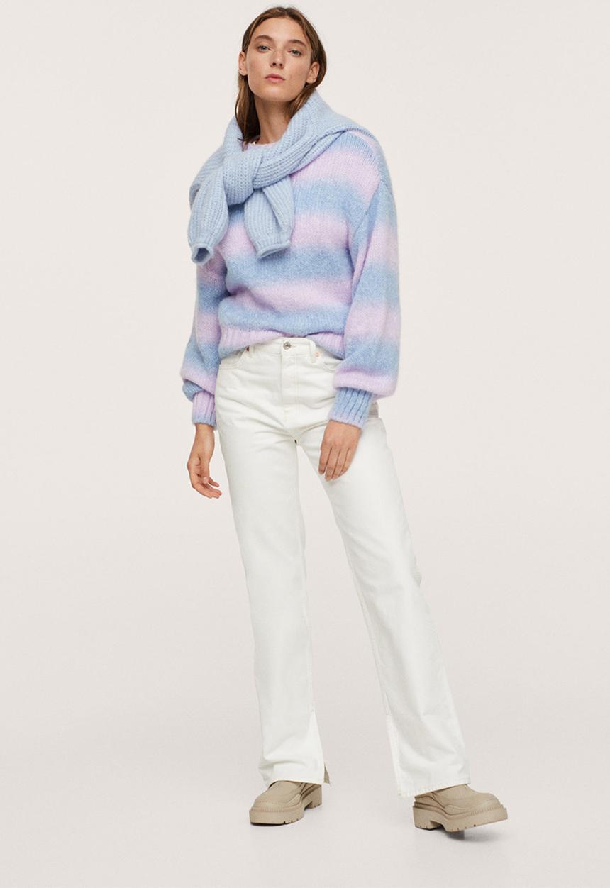 MANGO - Sweater rocho - light pastel purple