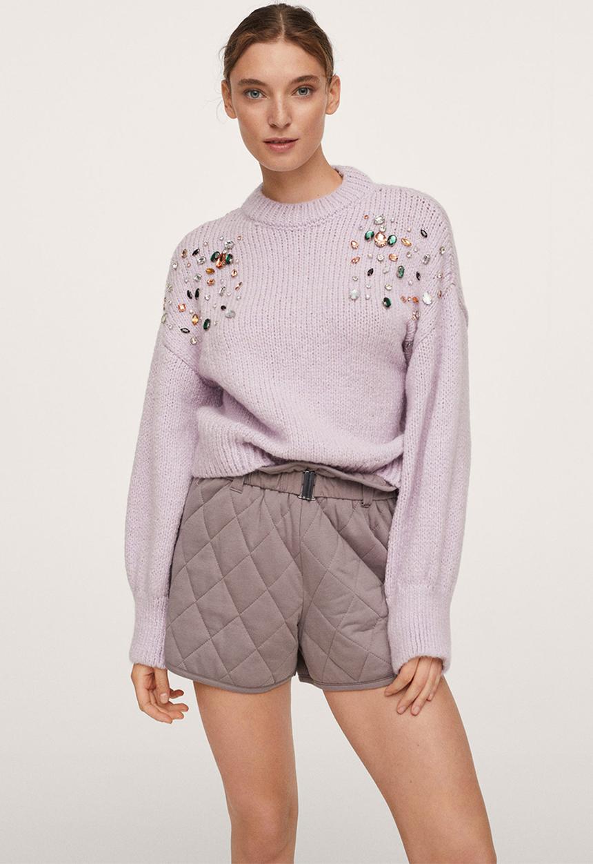 MANGO - Sweater corona - light pastel purple