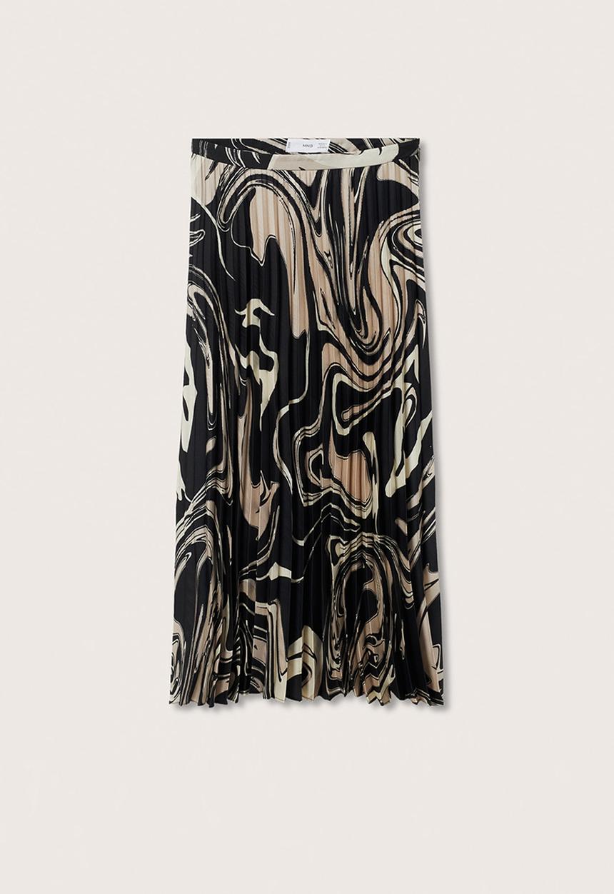 MANGO - Skirt quant2 - black