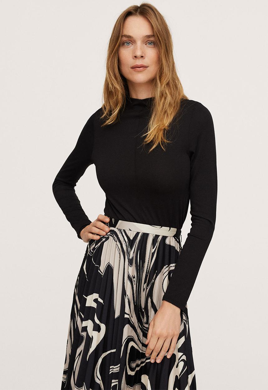 MANGO - Skirt quant2 - black