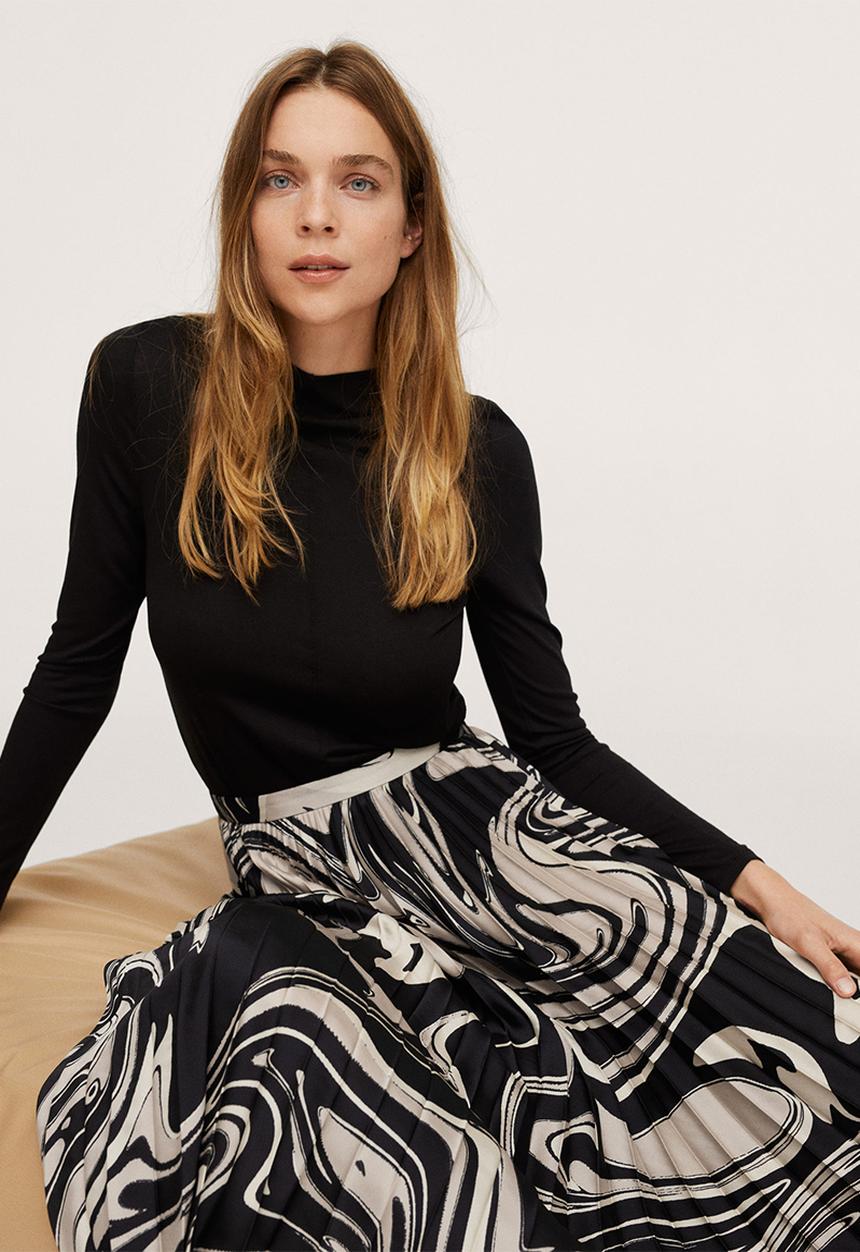 MANGO - Skirt quant2 - black