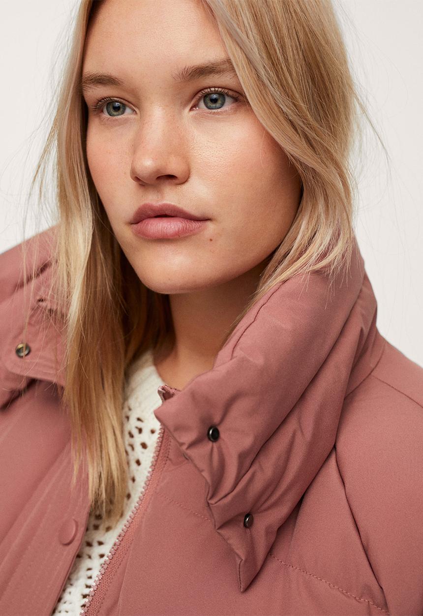 MANGO - Plus anorak cherry - light pastel pink